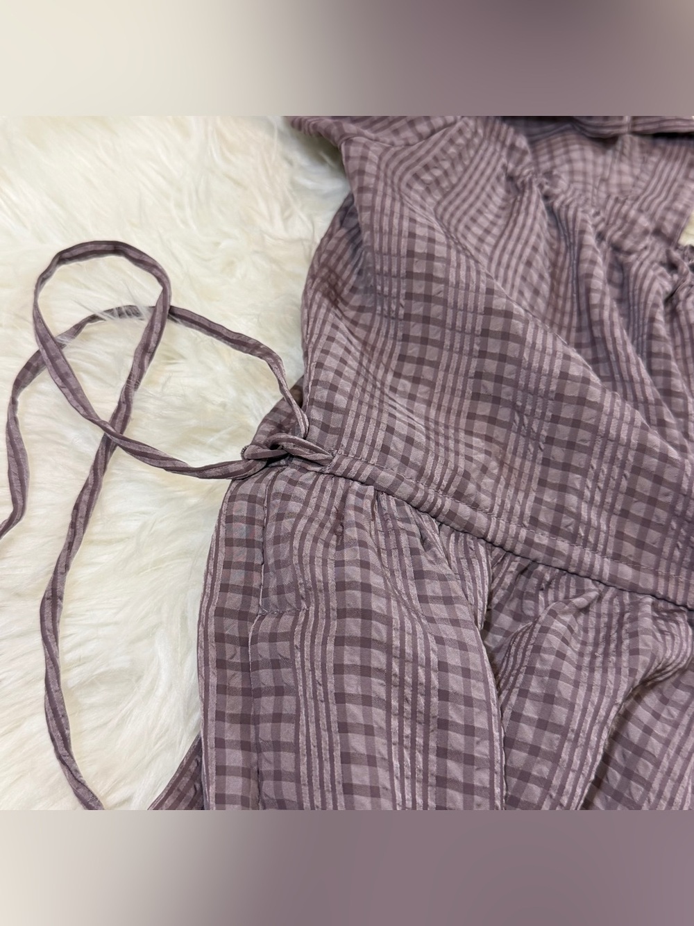 Madewell Square-Neck Tiered Midi Dress in Textured Seersucker - Picture 8 of 16